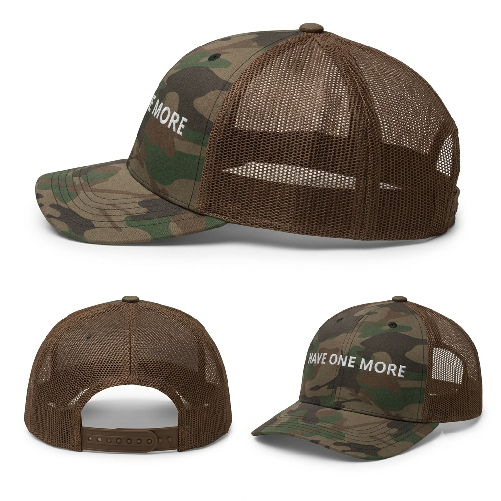 Have One More - Camouflage Trucker Hat