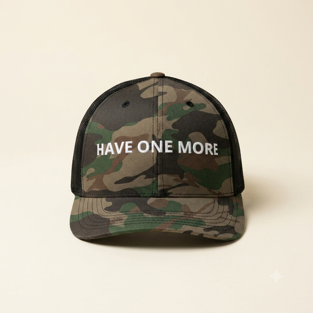 Have One More - Camouflage Trucker Hat