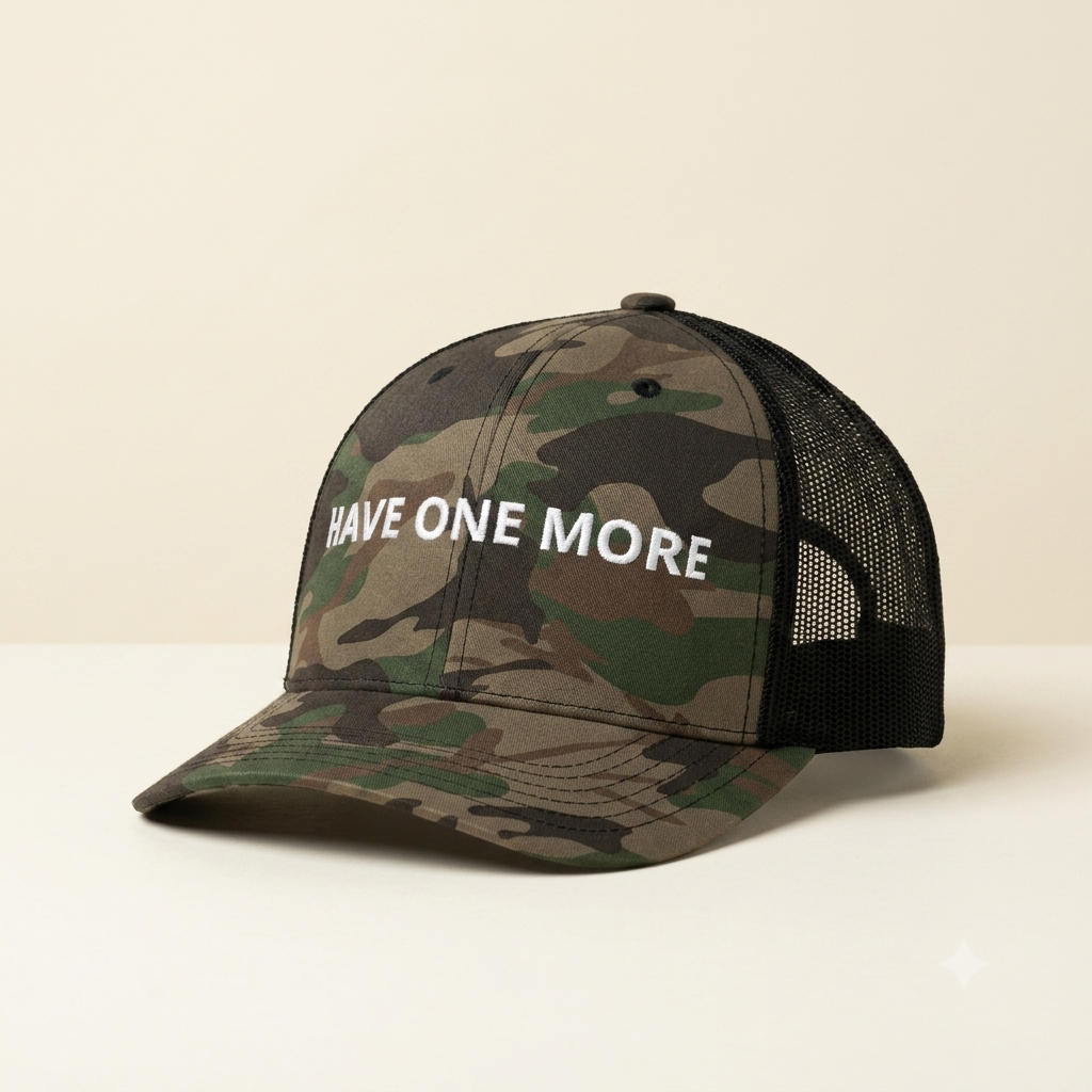 Have One More - Camouflage Trucker Hat